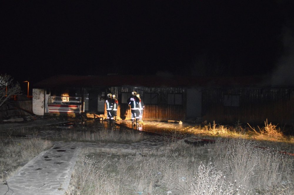 Ankara'da, bir işletmede yangın çıktı