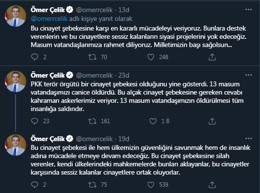 AK Parti'li Çelik'ten PKK'nın şehit ettiği 13 yurttaş için açıklama