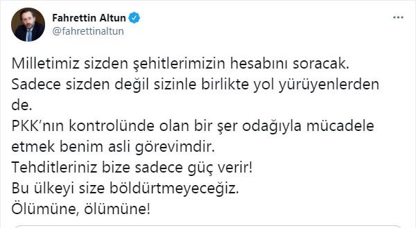 İletişim Başkanı Altun: Bu ülkeyi size böldürtmeyeceğiz
