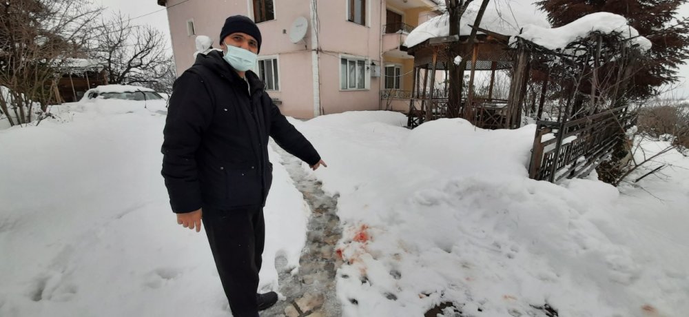 Sokaktaki kan izleri polisi harekete geçirdi