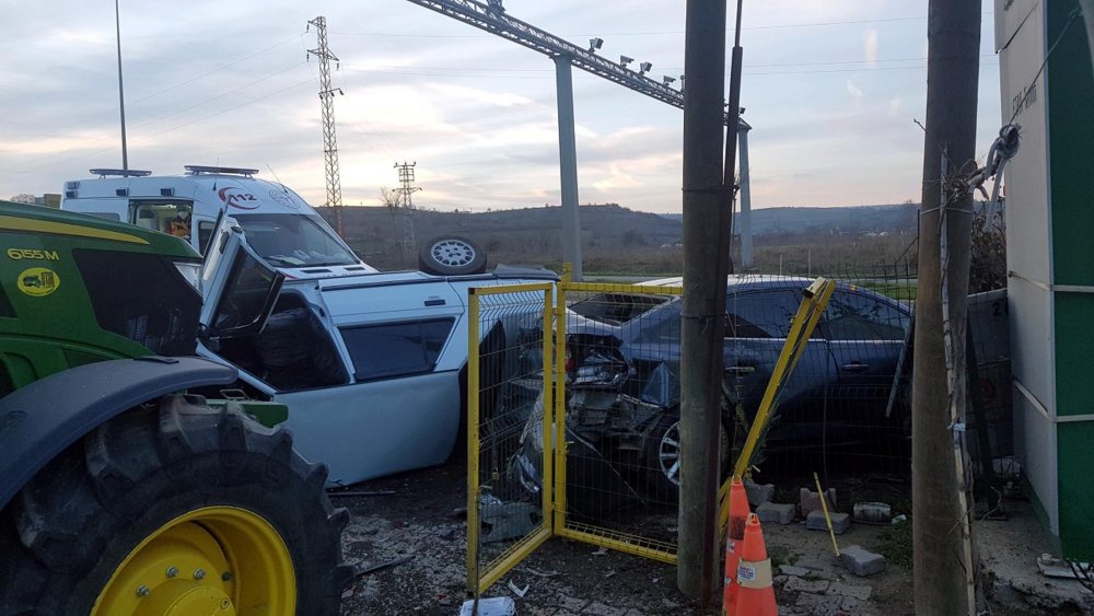 Tekirdağ'da kaza: 1 ölü, 1 yaralı