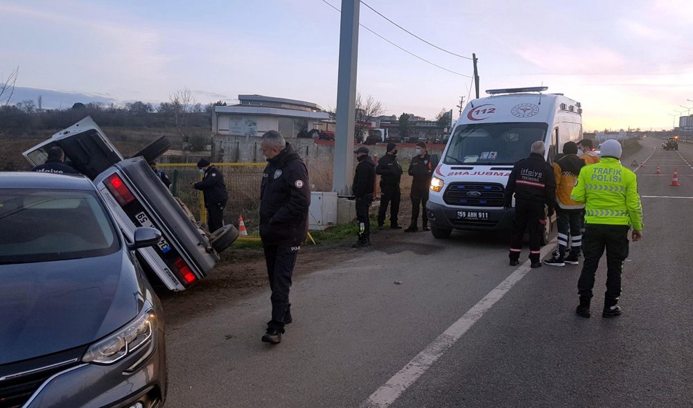 Tekirdağ'da kaza: 1 ölü, 1 yaralı