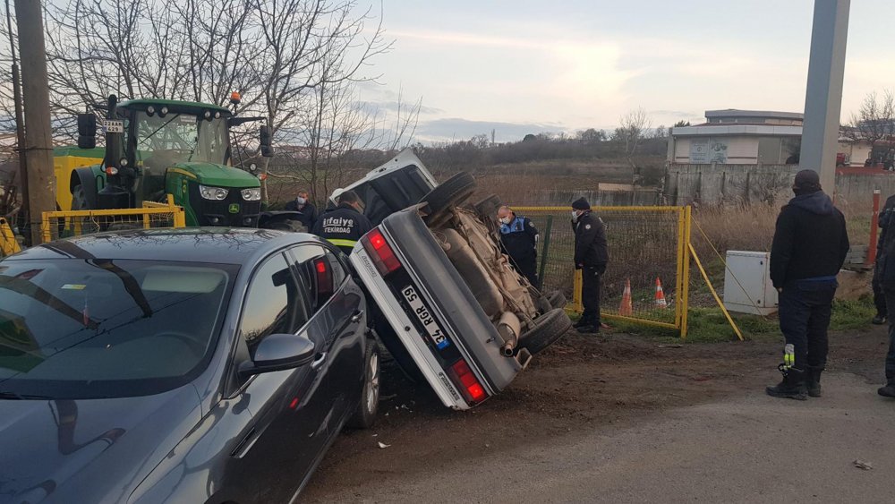 Tekirdağ'da kaza: 1 ölü, 1 yaralı