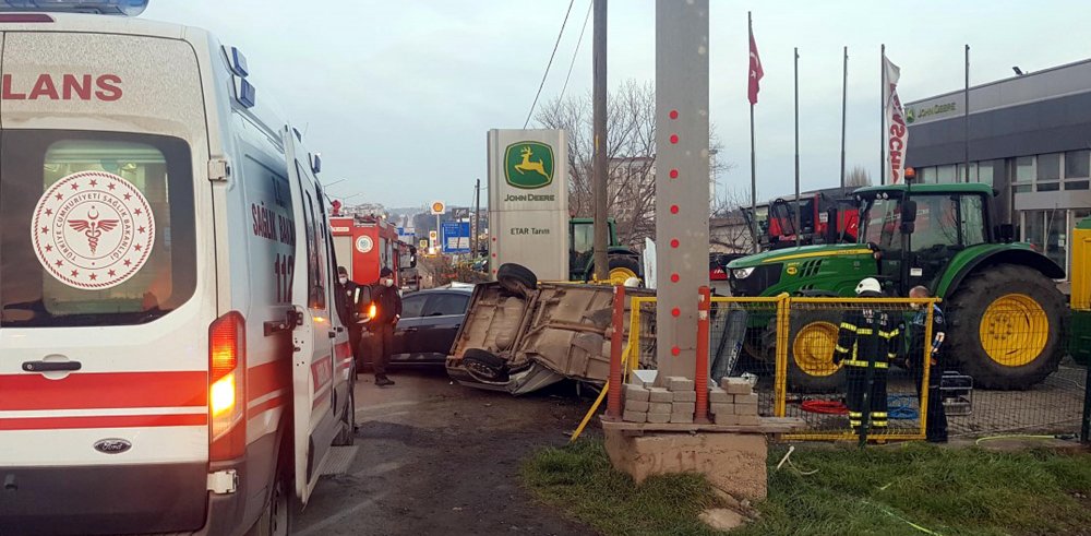 Tekirdağ'da kaza: 1 ölü, 1 yaralı