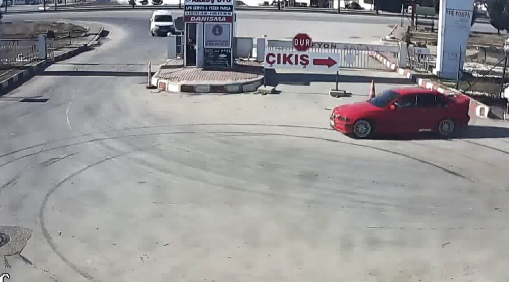 Kısıtlamayı ihlal edip, drift yapan sürücüye ceza