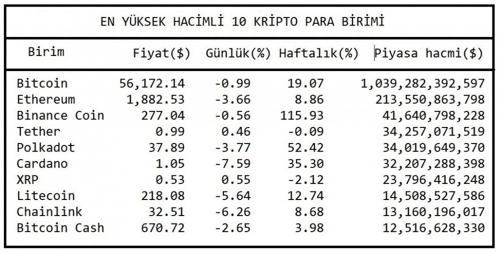 KRİPTOPARA - Bitcoin'de yeni zirve 58,330.57 dolar