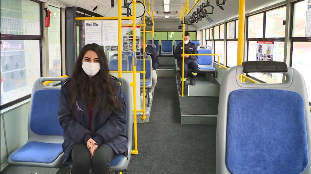 Ankara'da dizelden dönüştürülen elektrikli otobüs tanıtıldı