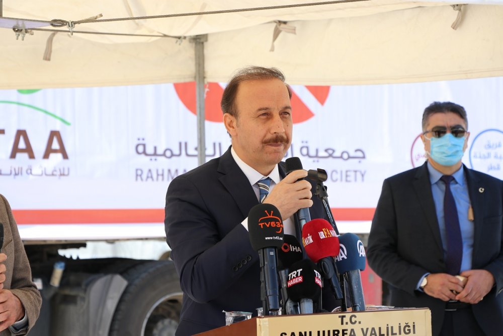 Şanlıurfa’dan Suriye'ye 28 TIR yardım gönderildi