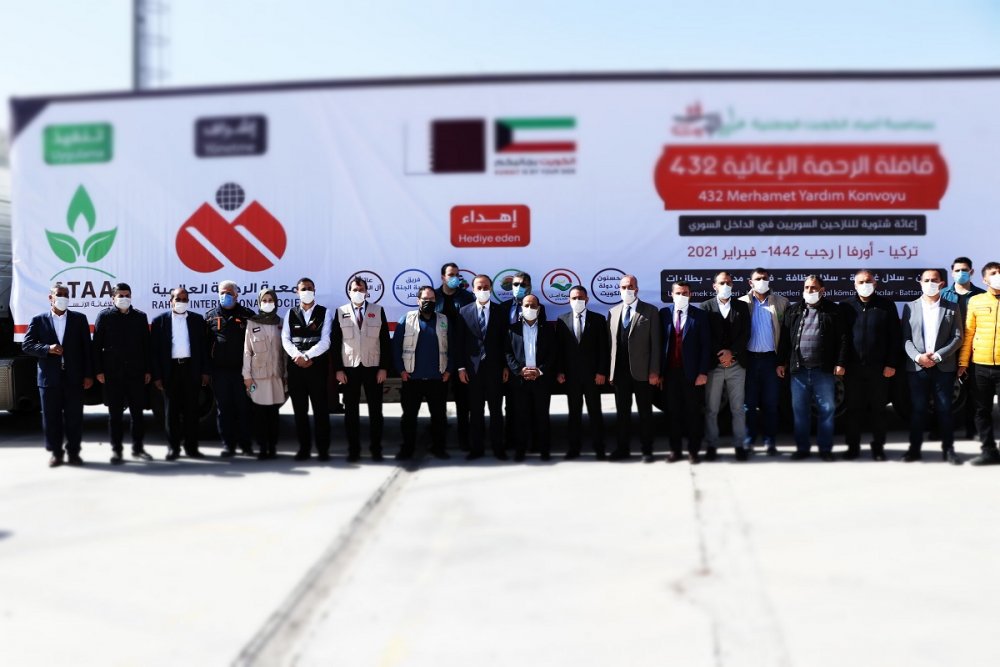 Şanlıurfa’dan Suriye'ye 28 TIR yardım gönderildi