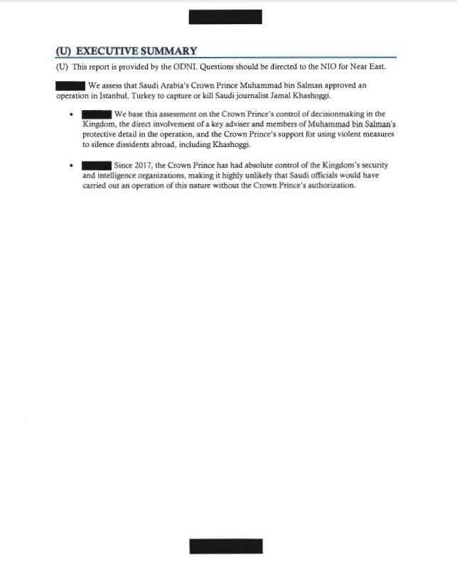 ABD Kaşıkçı raporunu açıkladı: Cinayet, Muhammed bin Selman’ın izni olmadan gerçekleştirilemezdi