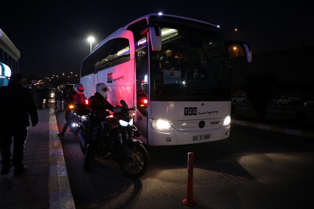 Fenerbahçe, Trabzon'a geldi