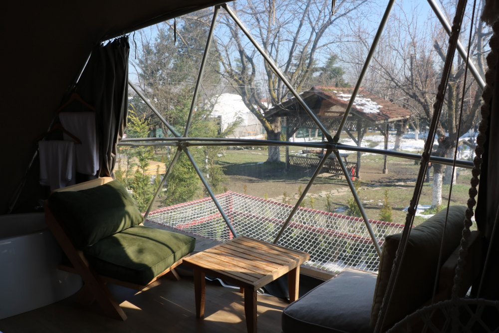 "glamping": Doğada lüks çadırda tatil keyfi 