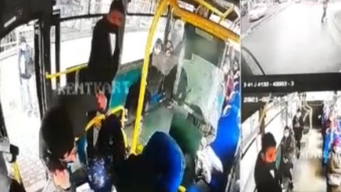 HES kodu uyarısı yapan halk otobüsü şoförünü darp ettiler