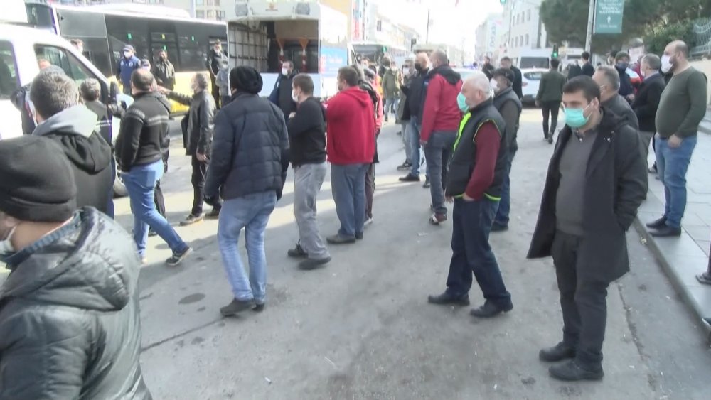 Maltepe'de çöp toplama gerginliği; Yine İBB ekipleri geldi yine gerginlik çıktı