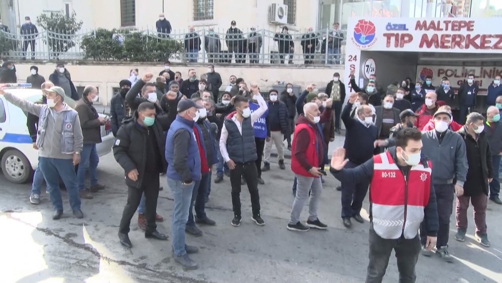 Maltepe'de çöp toplama gerginliği; Yine İBB ekipleri geldi yine gerginlik çıktı