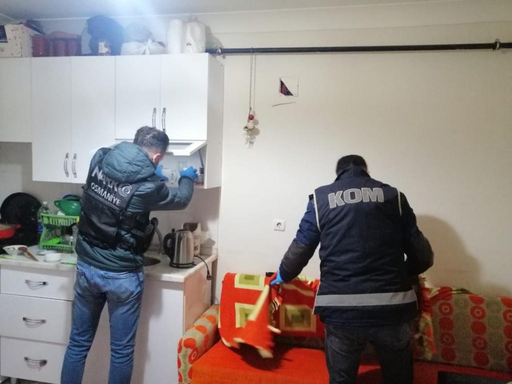 Osmaniye'de uyuşturucu operasyonuna 10 tutuklama