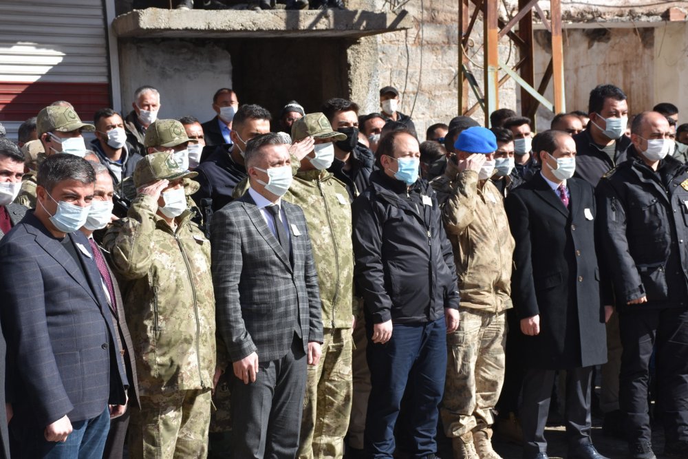 'Pençe- Kaplan' bölgesinde şehit olan güvenlik korucusu, Şırnak'ta toprağa verildi