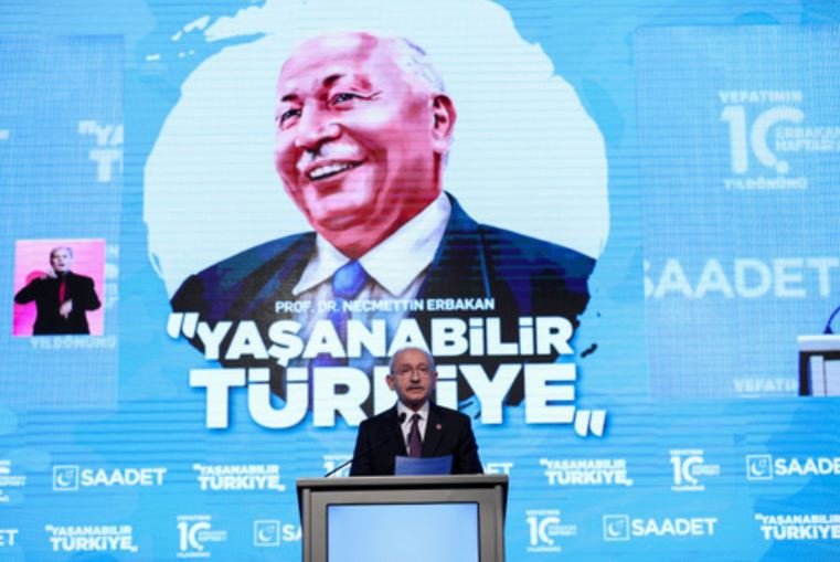 'MAVİ VATANDAN SÖZ EDİYORSAK ECEVİT VE ERBAKAN SAYESİNDEDİR': Kılıçdaroğlu: Dostlarımızla birlikte yaşanabilir Türkiye'yi kuracağımıza inanıyoruz