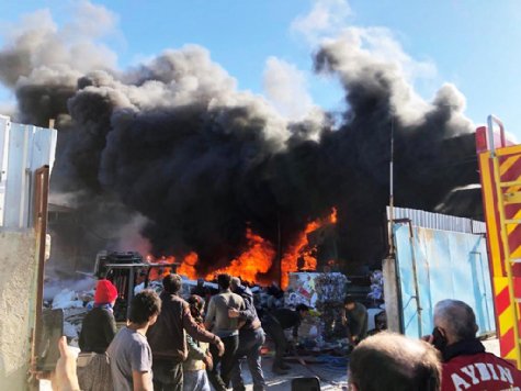 Aydın'da geri dönüşüm deposunda korkutan yangın