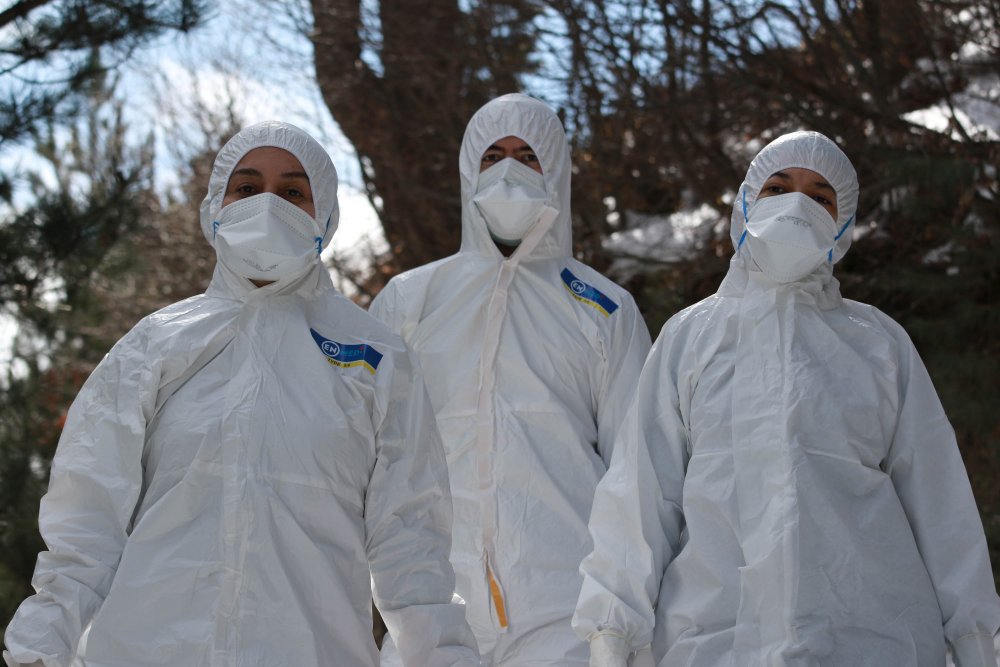 Samsun'da filyasyon ekipleri, kar kış demeden görevde