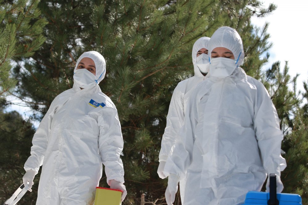 Samsun'da filyasyon ekipleri, kar kış demeden görevde