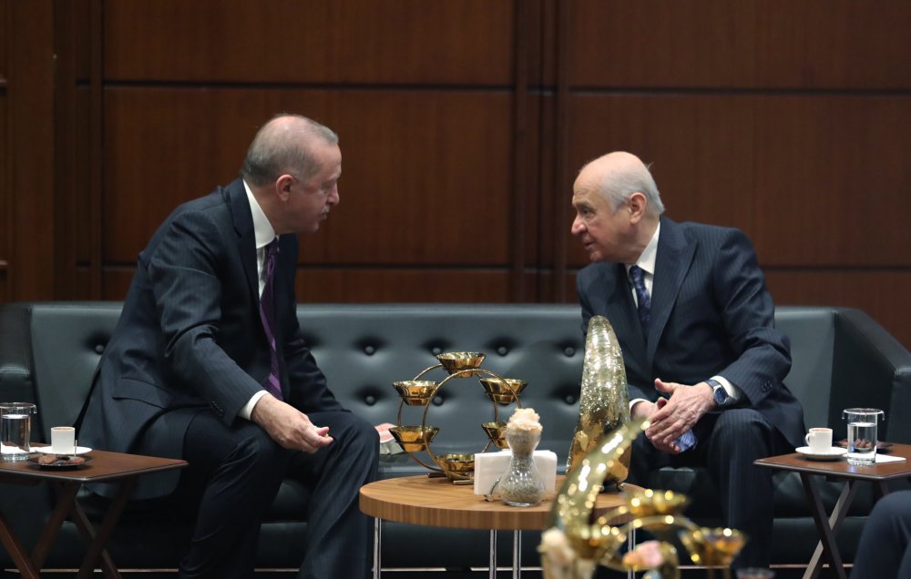 Cumhurbaşkanı Erdoğan, Bahçeli ile bir araya geldi