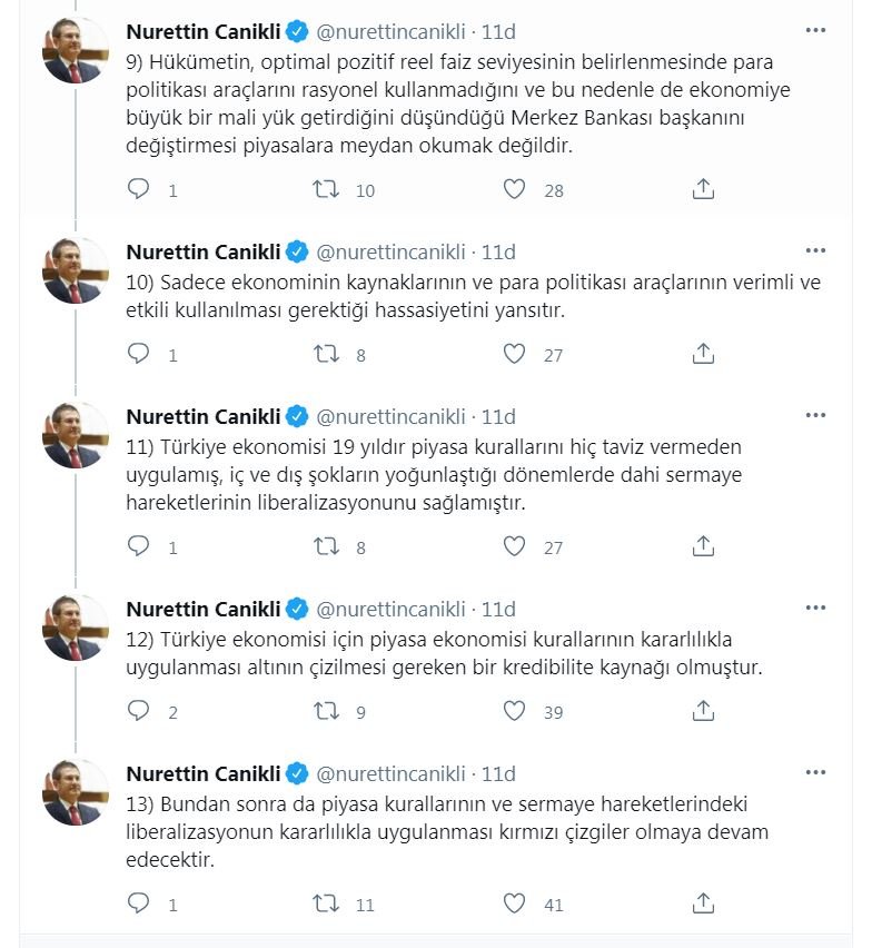 AK Parti'li Canikli'den ilginç açıklama: Merkez Bankası başkanının değişimi piyasalara meydan okumak değildir