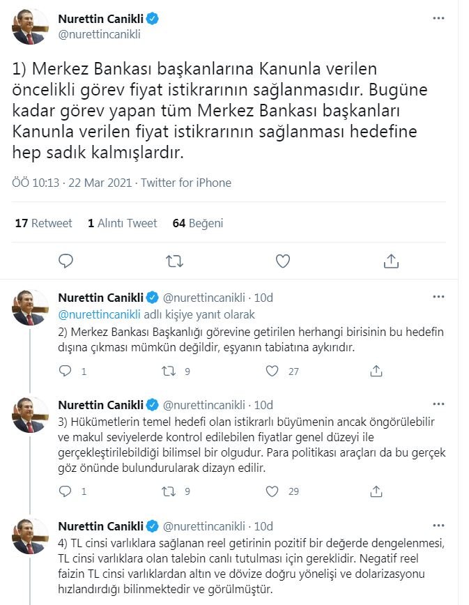 AK Parti'li Canikli'den ilginç açıklama: Merkez Bankası başkanının değişimi piyasalara meydan okumak değildir