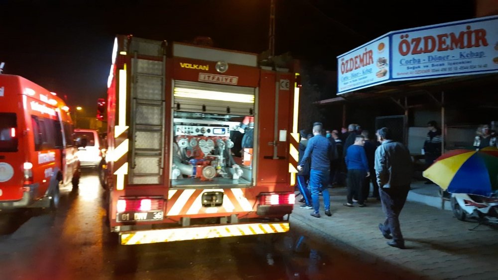 Sobadan çıkan yangında aynı aileden 4 kişi yaralandı
