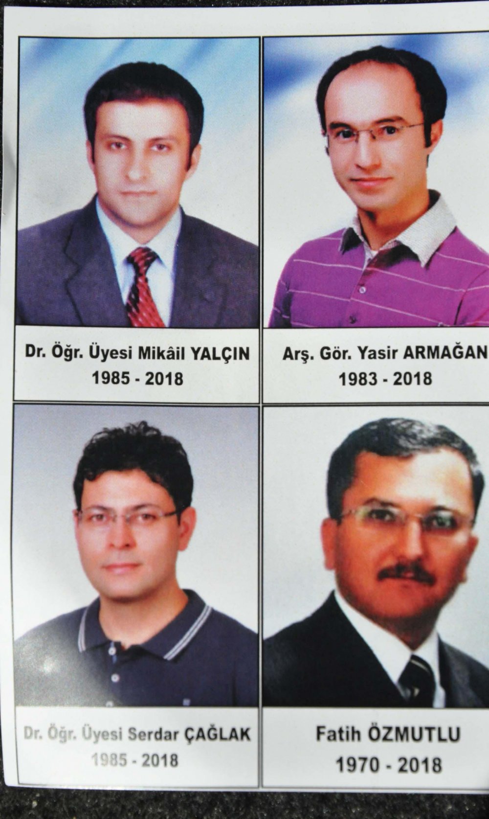Üniversitede katledilen 4 akademisyen, meslektaşları tarafından anıldı