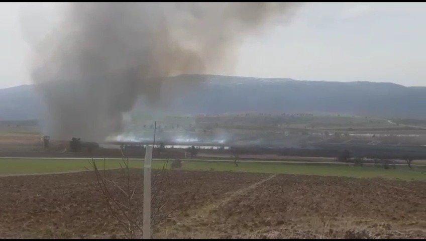 Gölünyazı Kuş Cenneti'nde yangın