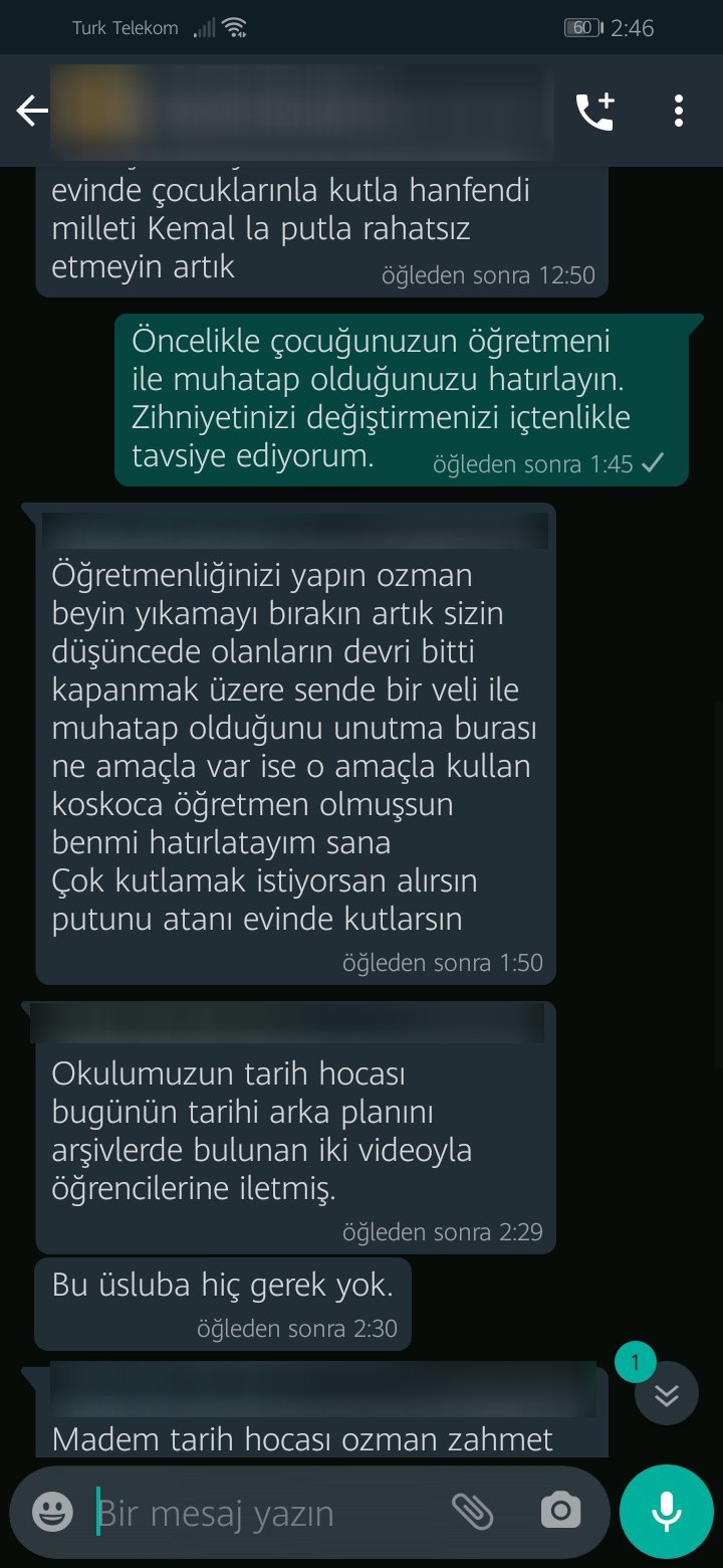 Atatürk'e hakaret iddiasıyla gözaltına alınmıştı... O veli hakkında karar verildi!