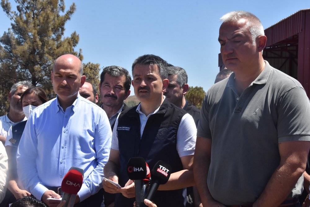 Bakan Pakdemirli: 132 yangından 125'i kontrol altında dedi