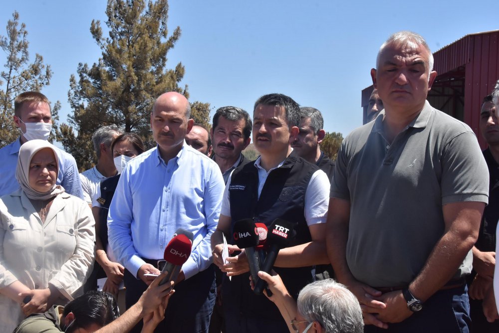Bakan Pakdemirli: 132 yangından 125'i kontrol altında dedi