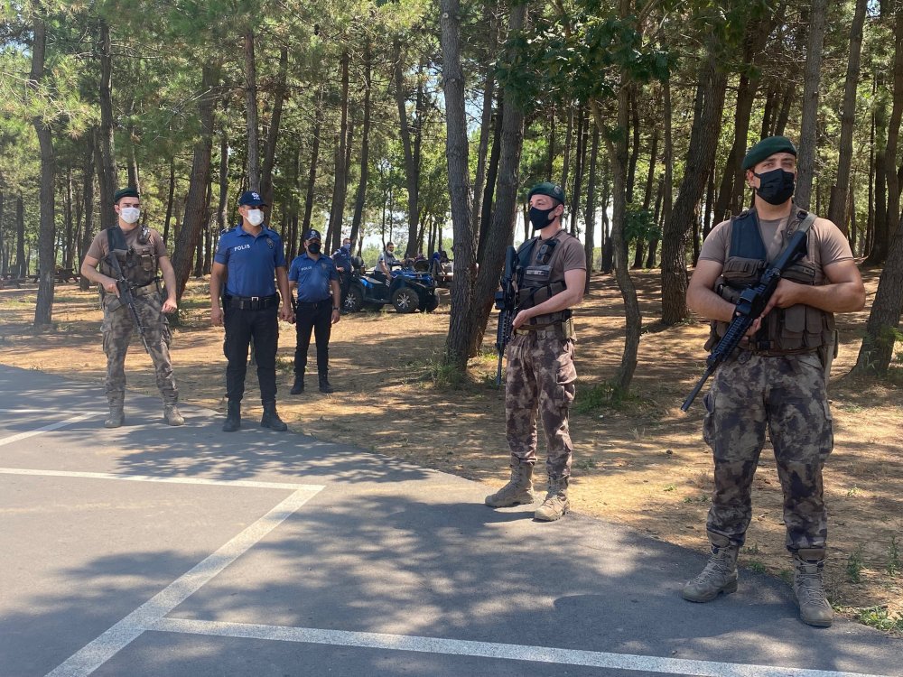Beykoz'da ormanda denetleme