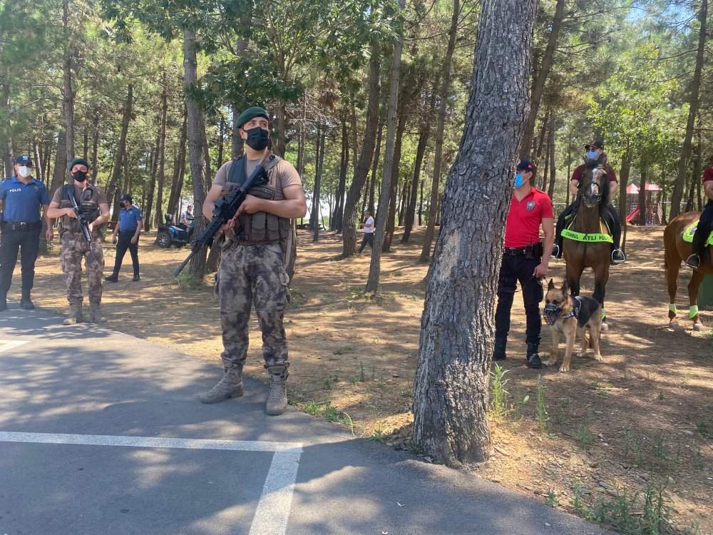 Beykoz'da ormanda denetleme