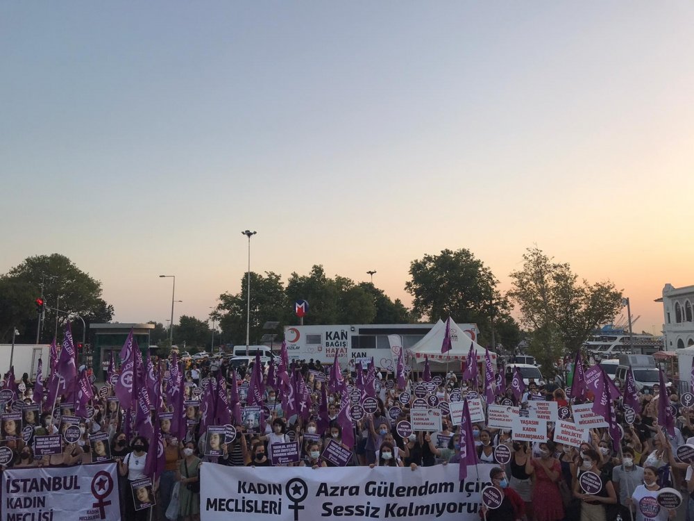 Kadıköy'de Azda Gülendam eylemi
