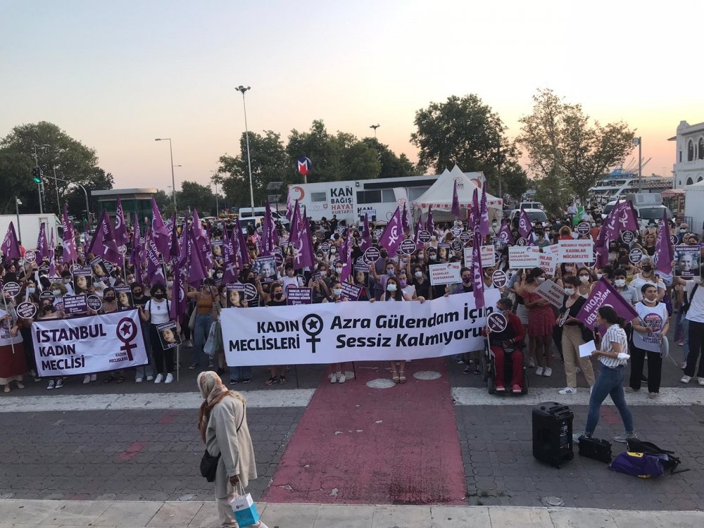 Kadıköy'de Azda Gülendam eylemi