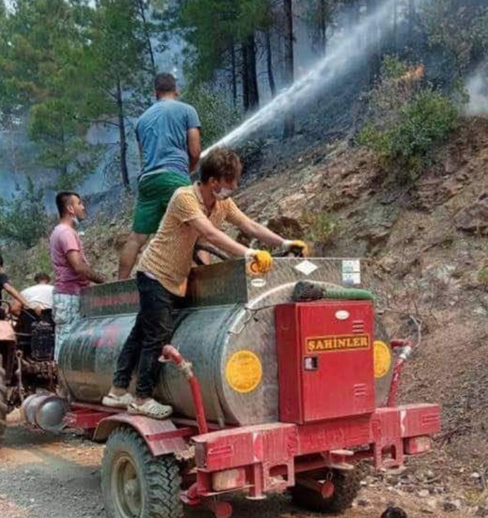 Manavgat'taki büyük yangın