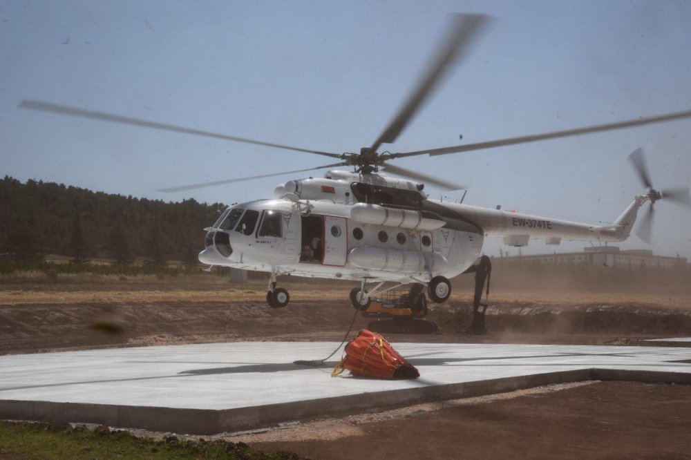 Orman yangınları için kiralanan helikopter Eskişehir’de