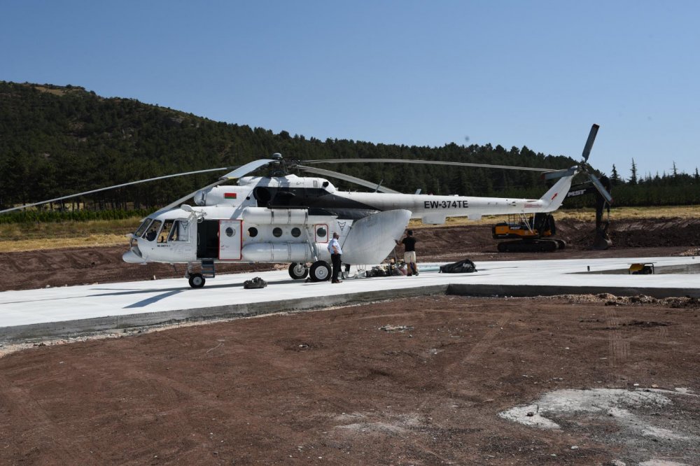 Orman yangınları için kiralanan helikopter Eskişehir’de