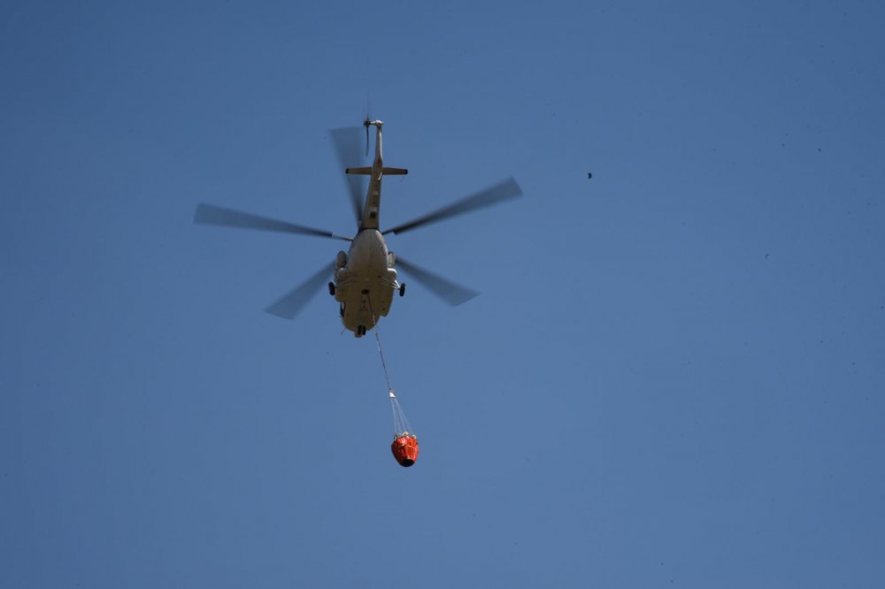 Orman yangınları için kiralanan helikopter Eskişehir’de