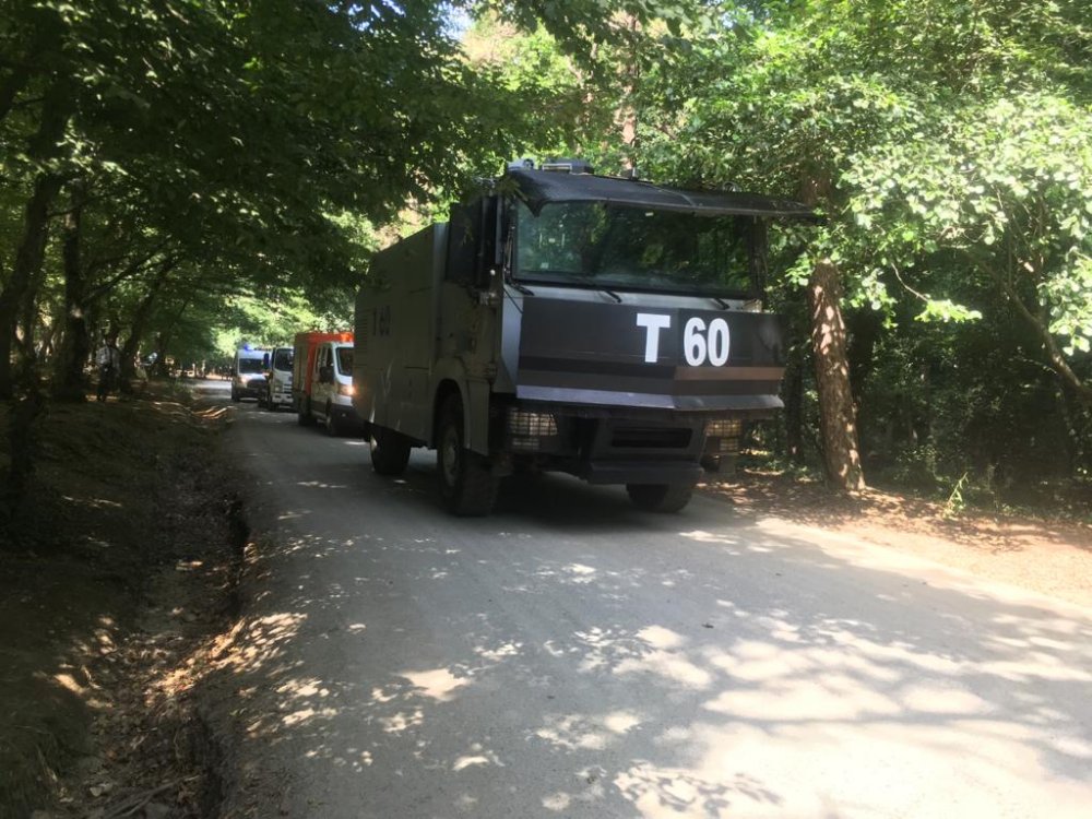 Kemerburgaz ormanlarına drone ve atlı polislerle denetim