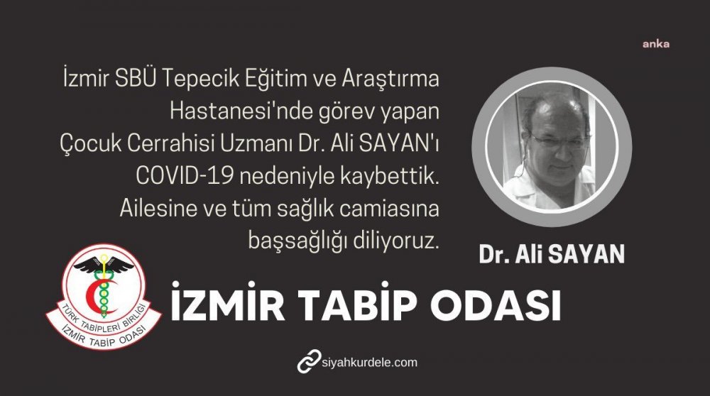 İzmir'de koronavirüs yüzünden bir doktor hayatını kaybetti
