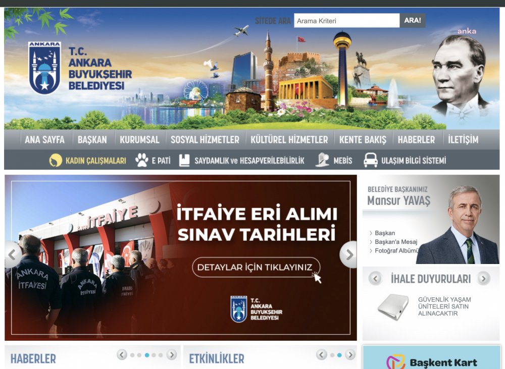 ANKARA BÜYÜKŞEHİR'İN 2021 YILI İTFAİYE ALIMI İÇİN SINAV TAKVİMİ BELLİ OLDU