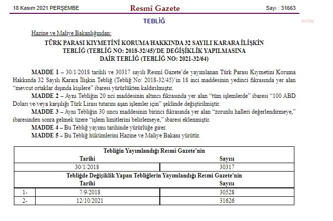 Döviz bürolarında kimlik tespiti zorunluluğu hakkında yeni karar