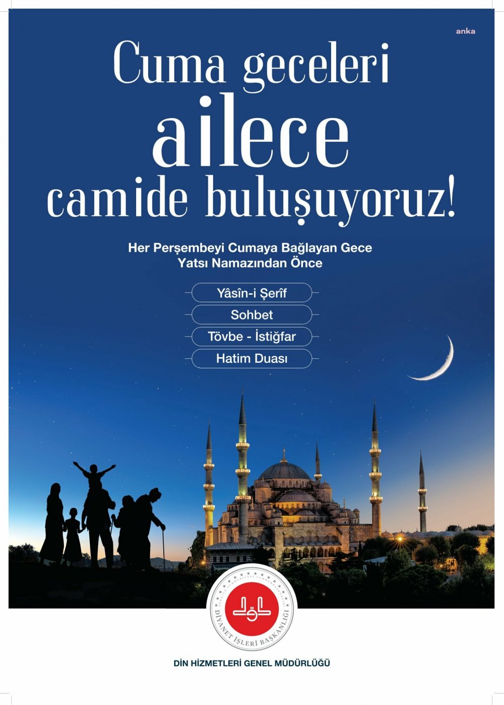 Diyanet İşleri Başkanı Erbaş'tan müftülere talimat: "Cuma geceleri ailece camide buluşuyoruz"