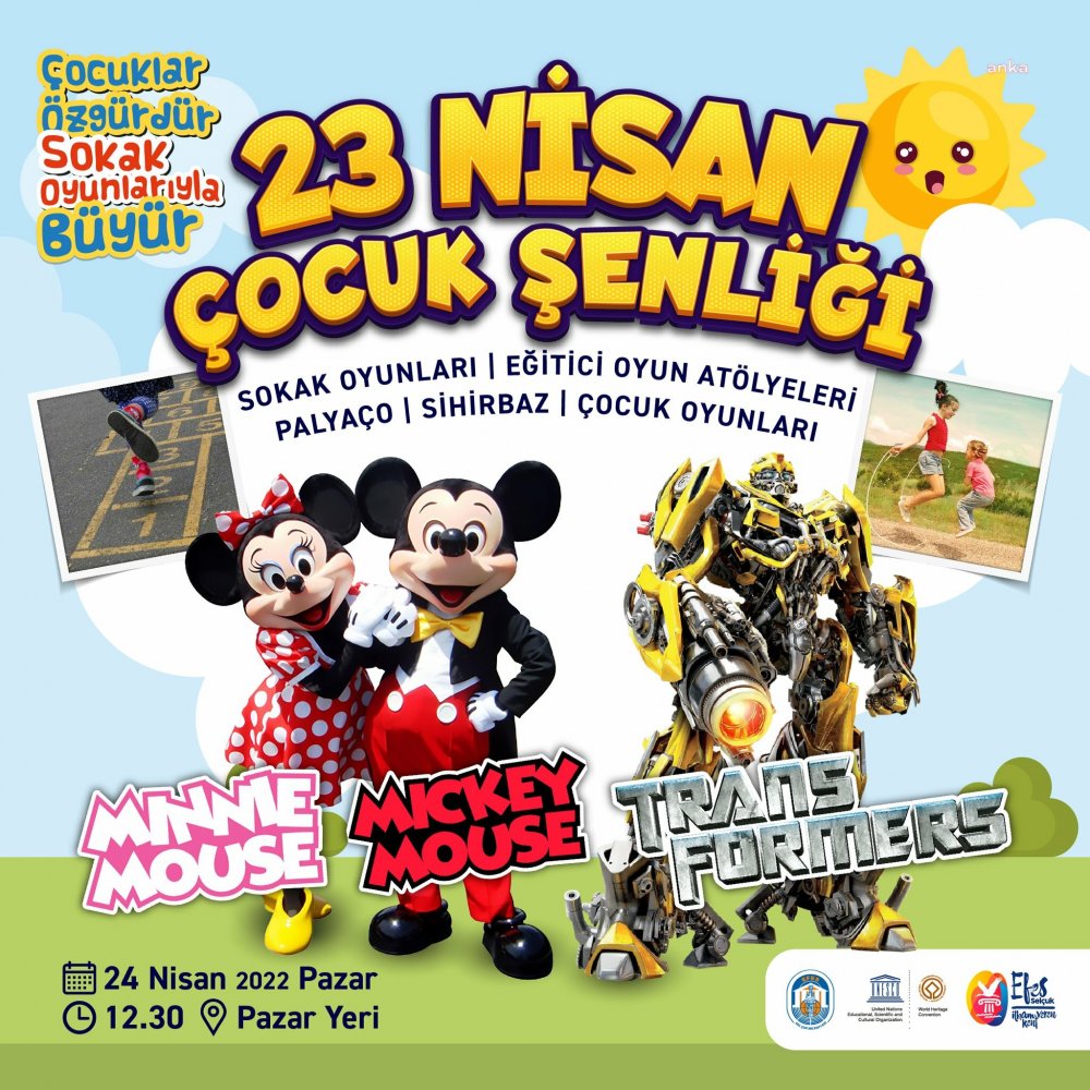 EFES SELÇUK’TA ÇOCUKLAR 23 NİSAN’I SOKAK OYUNLARIYLA KUTLAYACAK